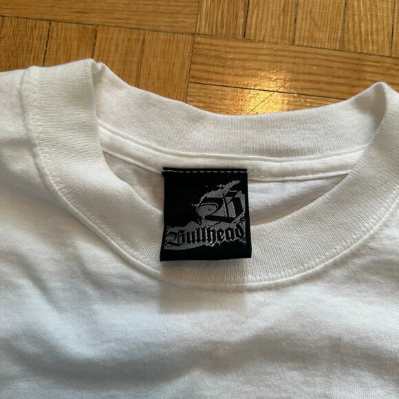 Vintage y2k Bullhead surf shirt Size Large Double side Graphic shirt - Picture 3 of 6